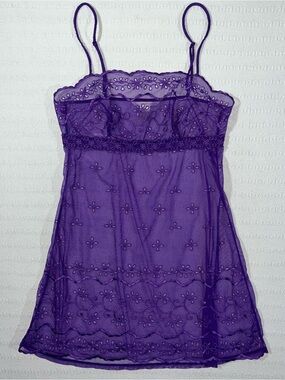 Vintage Victoria’s Secret Babydoll Slip Dress Sz S Y2K Milkmaid Fairy
